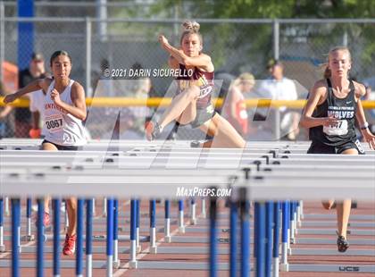 Thumbnail 3 in AIA Track & Field Championships (Girls Hurdles 100m DIV 1 & 3) photogallery.
