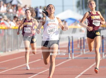 Thumbnail 1 in AIA Track & Field Championships (Girls Hurdles 100m DIV 1 & 3) photogallery.