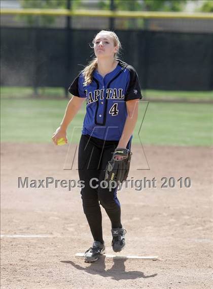 Thumbnail 3 in Capital Christian vs. Mariposa County (CIF SJS Playoffs) photogallery.