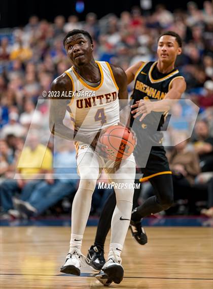 Thumbnail 3 in Beaumont United vs Brennan (UIL 6A Basketball Semifinal) photogallery.