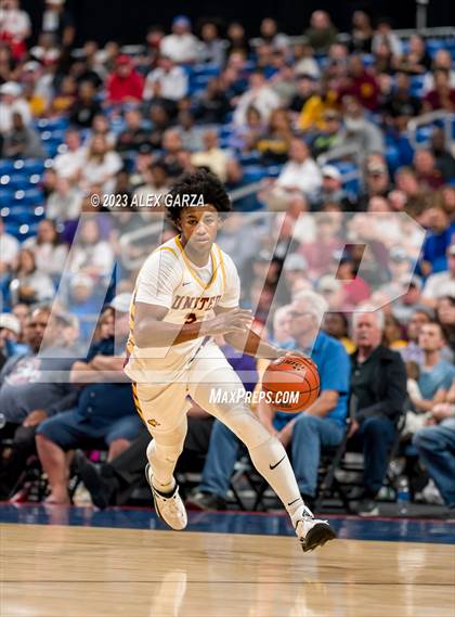 Thumbnail 2 in Beaumont United vs Brennan (UIL 6A Basketball Semifinal) photogallery.
