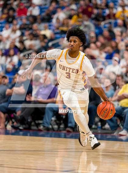 Thumbnail 3 in Beaumont United vs Brennan (UIL 6A Basketball Semifinal) photogallery.