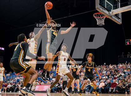 Thumbnail 2 in Beaumont United vs Brennan (UIL 6A Basketball Semifinal) photogallery.