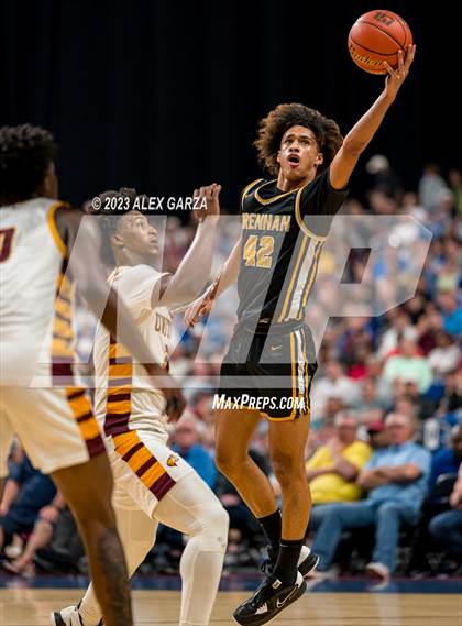 Thumbnail 2 in Beaumont United vs Brennan (UIL 6A Basketball Semifinal) photogallery.