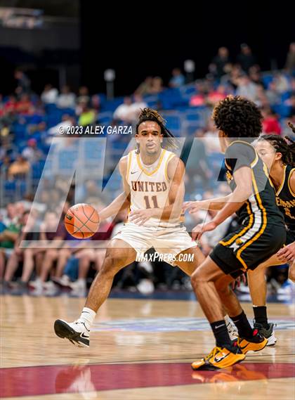 Thumbnail 1 in Beaumont United vs Brennan (UIL 6A Basketball Semifinal) photogallery.