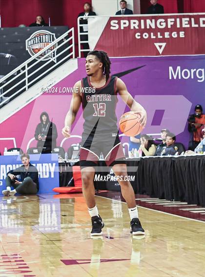 Thumbnail 3 in Bishop O'Connell vs. Cardinal Ritter College Prep (Spalding Hoophall Classic) photogallery.