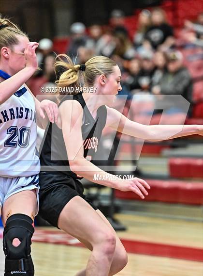 Thumbnail 1 in Colorado Springs Christian vs. Wiggins (CHSAA 3A Final 4) photogallery.