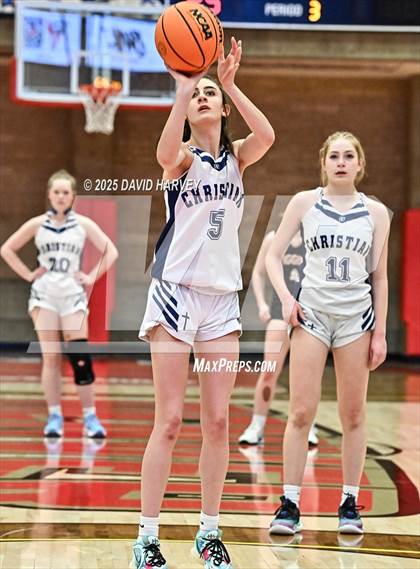 Thumbnail 3 in Colorado Springs Christian vs. Wiggins (CHSAA 3A Final 4) photogallery.