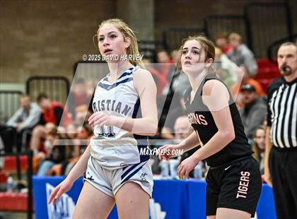 Thumbnail 2 in Colorado Springs Christian vs. Wiggins (CHSAA 3A Final 4) photogallery.
