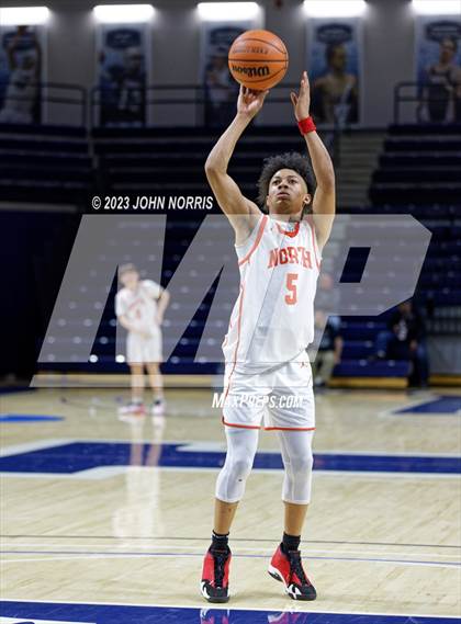 Thumbnail 2 in Michigan City vs. Fort Wayne North Side (PSM Holiday Shootout) photogallery.