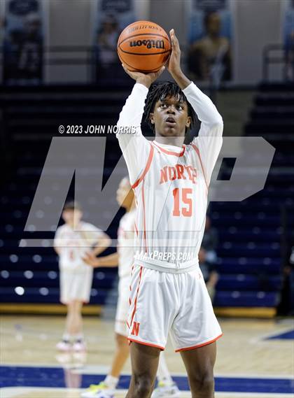 Thumbnail 3 in Michigan City vs. Fort Wayne North Side (PSM Holiday Shootout) photogallery.