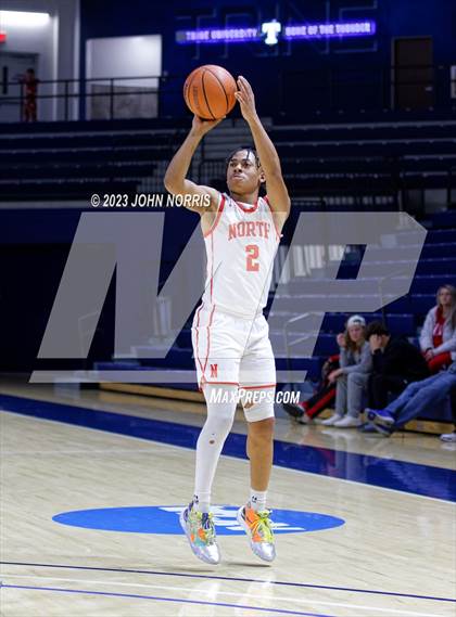 Thumbnail 1 in Michigan City vs. Fort Wayne North Side (PSM Holiday Shootout) photogallery.