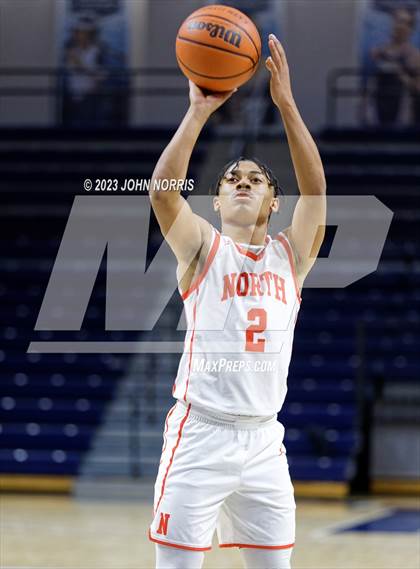 Thumbnail 1 in Michigan City vs. Fort Wayne North Side (PSM Holiday Shootout) photogallery.