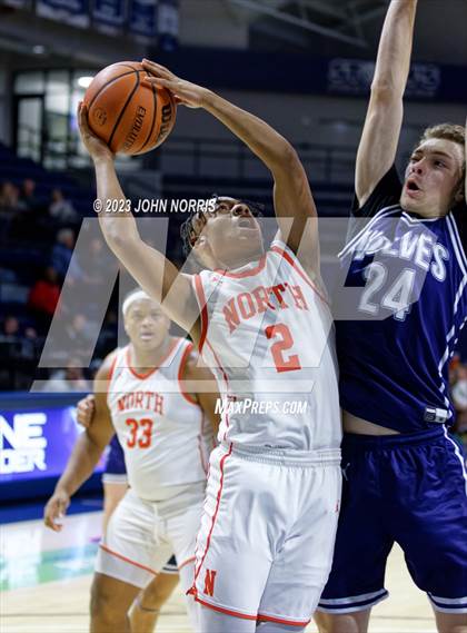 Thumbnail 3 in Michigan City vs. Fort Wayne North Side (PSM Holiday Shootout) photogallery.