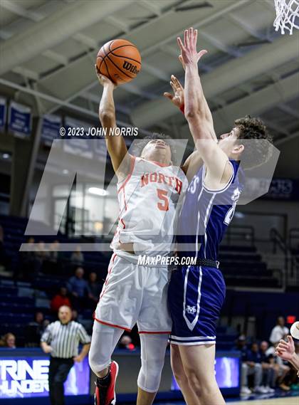 Thumbnail 1 in Michigan City vs. Fort Wayne North Side (PSM Holiday Shootout) photogallery.