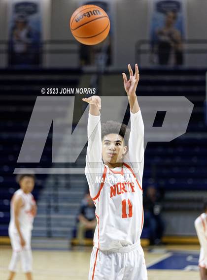 Thumbnail 3 in Michigan City vs. Fort Wayne North Side (PSM Holiday Shootout) photogallery.
