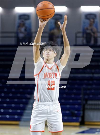 Thumbnail 2 in Michigan City vs. Fort Wayne North Side (PSM Holiday Shootout) photogallery.