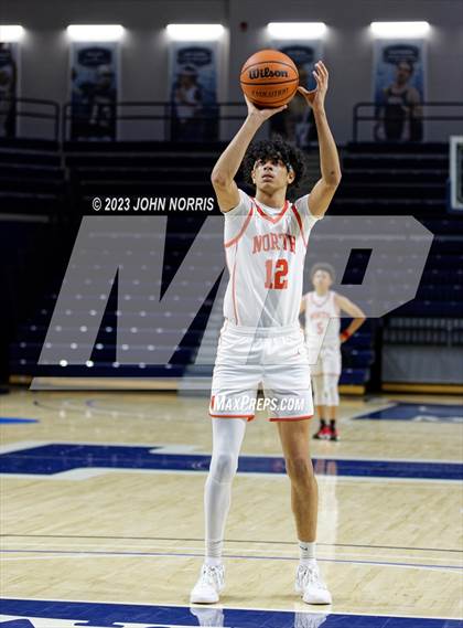 Thumbnail 3 in Michigan City vs. Fort Wayne North Side (PSM Holiday Shootout) photogallery.