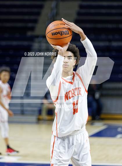Thumbnail 2 in Michigan City vs. Fort Wayne North Side (PSM Holiday Shootout) photogallery.