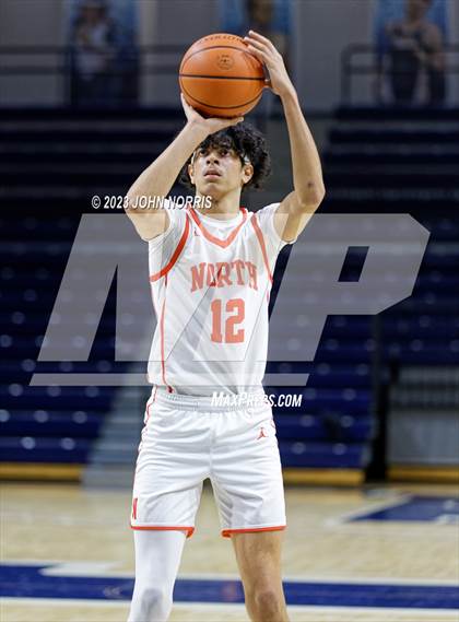 Thumbnail 1 in Michigan City vs. Fort Wayne North Side (PSM Holiday Shootout) photogallery.