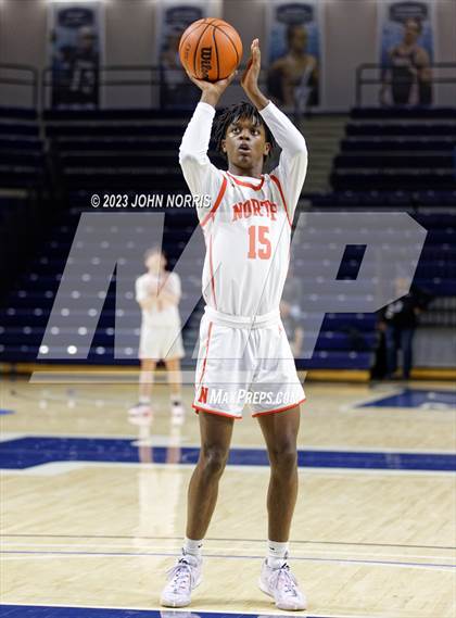 Thumbnail 2 in Michigan City vs. Fort Wayne North Side (PSM Holiday Shootout) photogallery.