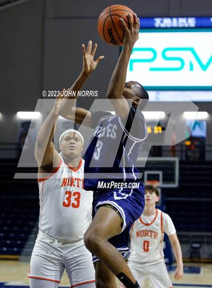 Thumbnail 2 in Michigan City vs. Fort Wayne North Side (PSM Holiday Shootout) photogallery.