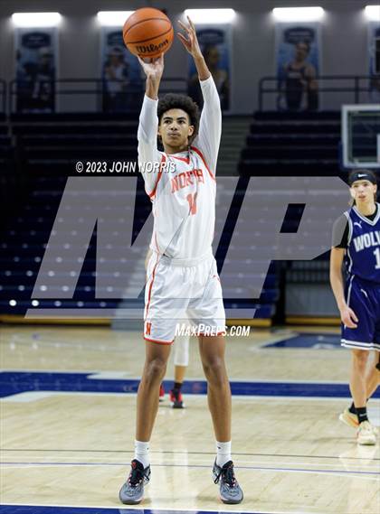 Thumbnail 3 in Michigan City vs. Fort Wayne North Side (PSM Holiday Shootout) photogallery.