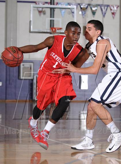 Thumbnail 1 in Cleveland vs. West Ranch (St. Hope Elite Hoops Classic) photogallery.