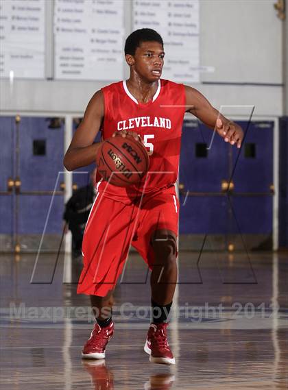 Thumbnail 3 in Cleveland vs. West Ranch (St. Hope Elite Hoops Classic) photogallery.