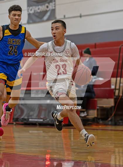 Thumbnail 1 in North vs. Bakersfield Christian (Russ Peterich Viking Tippoff Classic) photogallery.