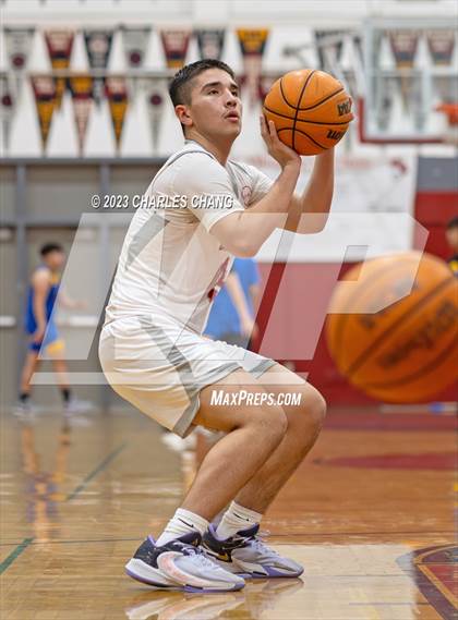 Thumbnail 1 in North vs. Bakersfield Christian (Russ Peterich Viking Tippoff Classic) photogallery.