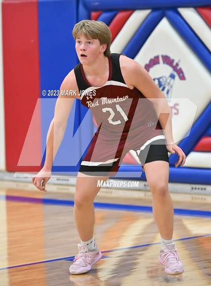 Thumbnail 1 in Cactus Shadows vs. Red Mountain (Moon Valley Beyond Basketball Thanksgiving Tournament) photogallery.