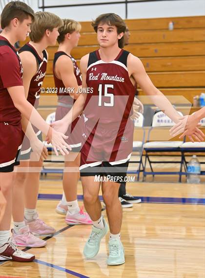 Thumbnail 1 in Cactus Shadows vs. Red Mountain (Moon Valley Beyond Basketball Thanksgiving Tournament) photogallery.