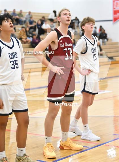 Thumbnail 3 in Cactus Shadows vs. Red Mountain (Moon Valley Beyond Basketball Thanksgiving Tournament) photogallery.