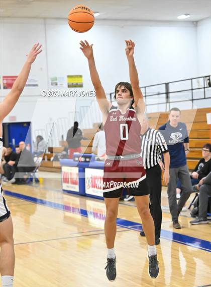 Thumbnail 1 in Cactus Shadows vs. Red Mountain (Moon Valley Beyond Basketball Thanksgiving Tournament) photogallery.