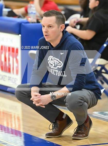 Thumbnail 1 in Cactus Shadows vs. Red Mountain (Moon Valley Beyond Basketball Thanksgiving Tournament) photogallery.