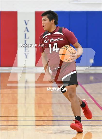Thumbnail 2 in Cactus Shadows vs. Red Mountain (Moon Valley Beyond Basketball Thanksgiving Tournament) photogallery.