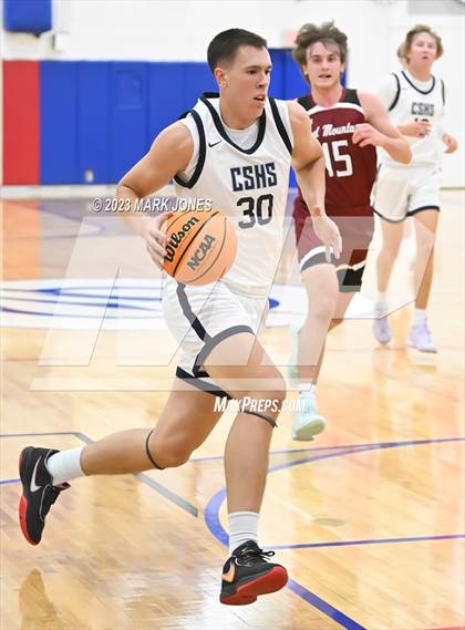 Thumbnail 3 in Cactus Shadows vs. Red Mountain (Moon Valley Beyond Basketball Thanksgiving Tournament) photogallery.