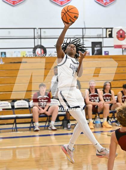 Thumbnail 1 in Cactus Shadows vs. Red Mountain (Moon Valley Beyond Basketball Thanksgiving Tournament) photogallery.