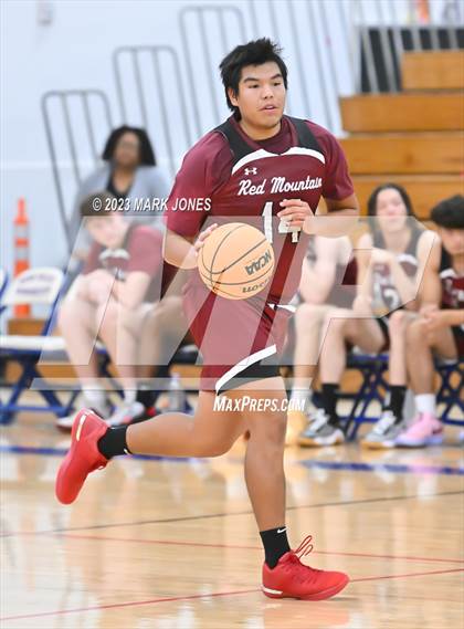 Thumbnail 3 in Cactus Shadows vs. Red Mountain (Moon Valley Beyond Basketball Thanksgiving Tournament) photogallery.