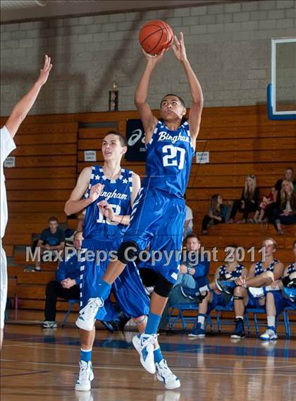 Thumbnail 3 in Bingham vs Canyon Crest Academy (Torrey Pines Holiday Classic) photogallery.
