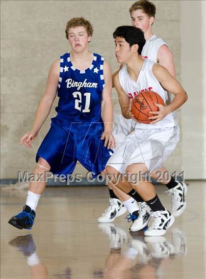 Thumbnail 1 in Bingham vs Canyon Crest Academy (Torrey Pines Holiday Classic) photogallery.