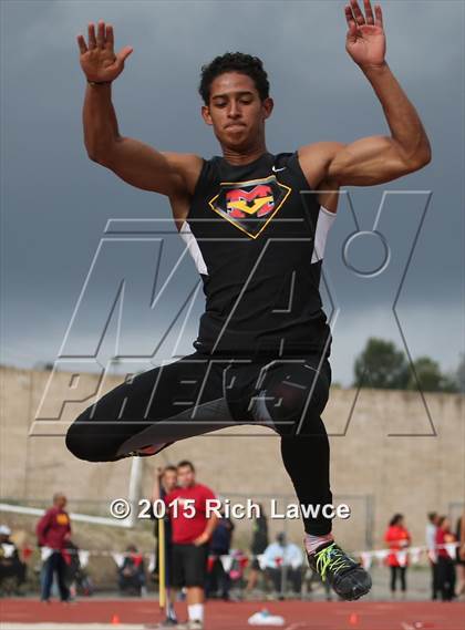 Thumbnail 2 in Orange County Track & Field Championships (Boys Long Jump) photogallery.