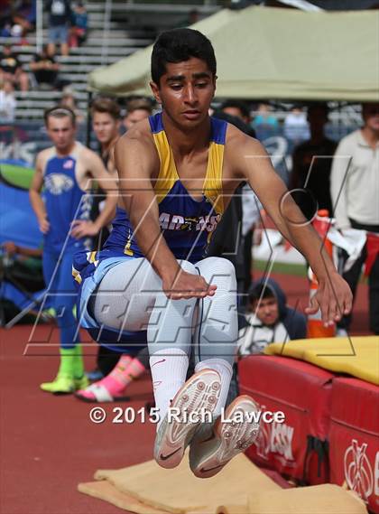 Thumbnail 1 in Orange County Track & Field Championships (Boys Long Jump) photogallery.
