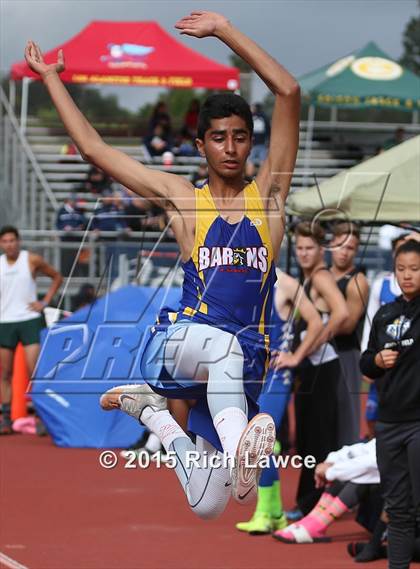 Thumbnail 1 in Orange County Track & Field Championships (Boys Long Jump) photogallery.