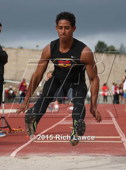 Thumbnail 2 in Orange County Track & Field Championships (Boys Long Jump) photogallery.
