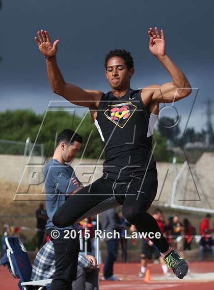 Thumbnail 1 in Orange County Track & Field Championships (Boys Long Jump) photogallery.