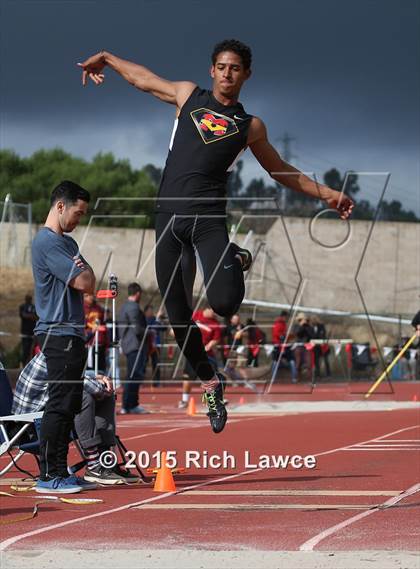 Thumbnail 3 in Orange County Track & Field Championships (Boys Long Jump) photogallery.