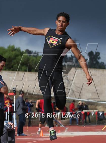 Thumbnail 1 in Orange County Track & Field Championships (Boys Long Jump) photogallery.