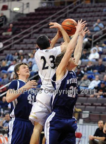 Thumbnail 3 in Wyomissing vs. Delone Catholic (D3 Semifinals) photogallery.